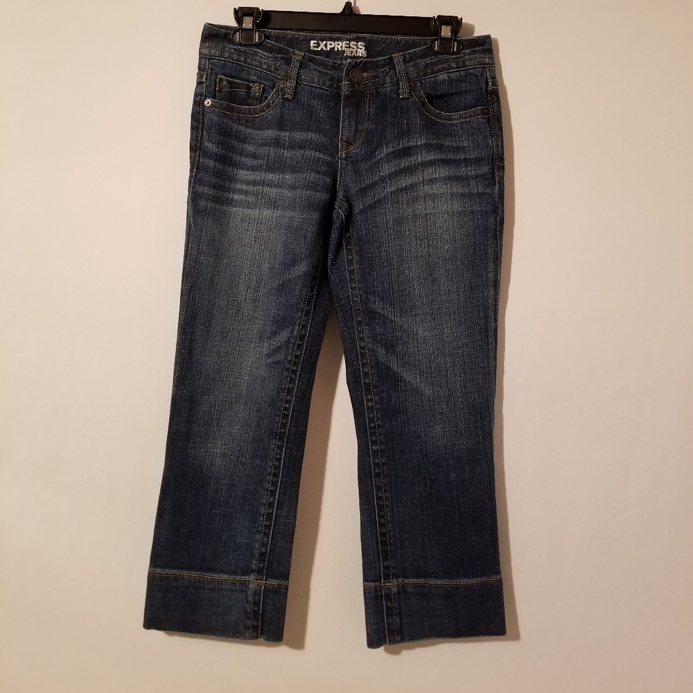 Express Women's Stretch Crop Jeans Size 2